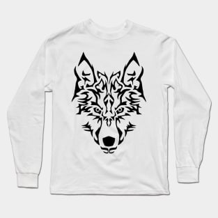 Tribal Wolf Long Sleeve T-Shirt